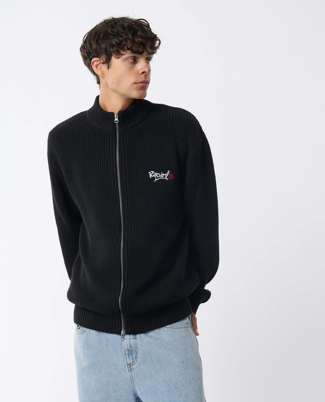Archive Zip Through Knit Crew
