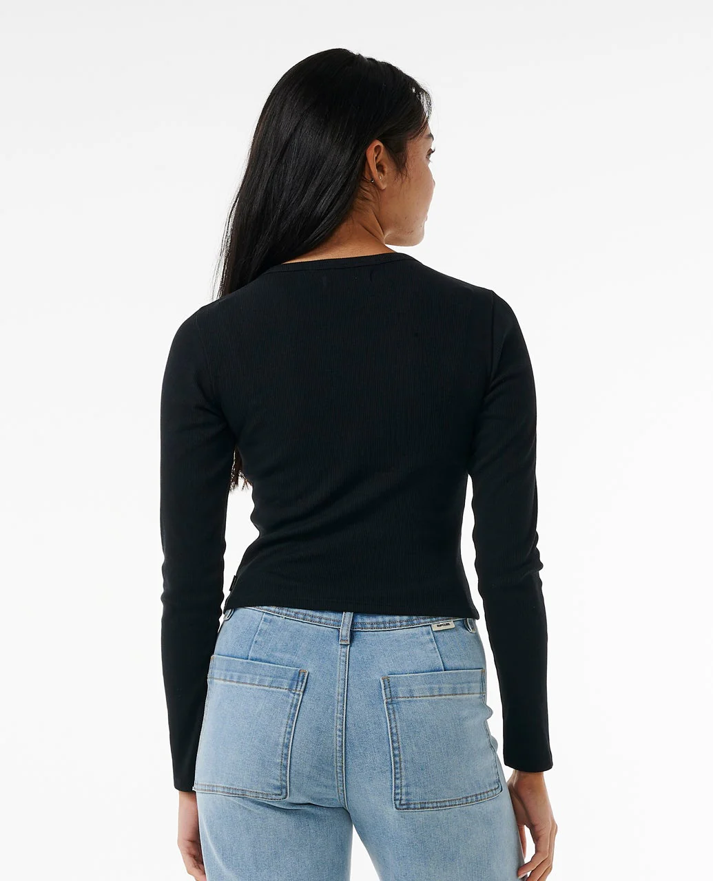 Classic Ribbed Long Sleeve Tee - Image 3