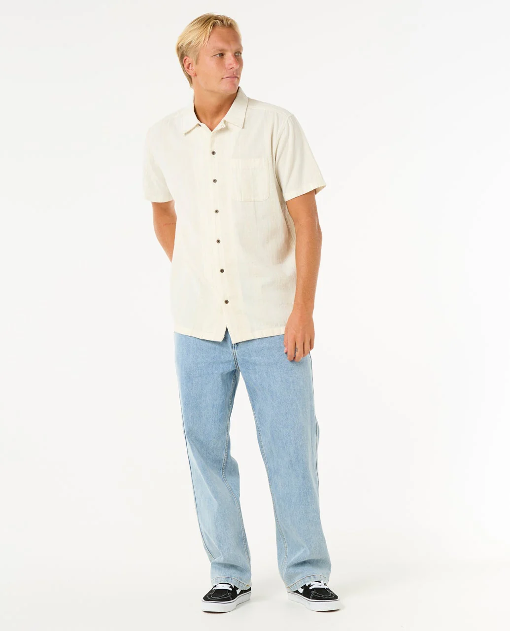Raw Energy Stripe Short Sleeve Shirt - Image 4