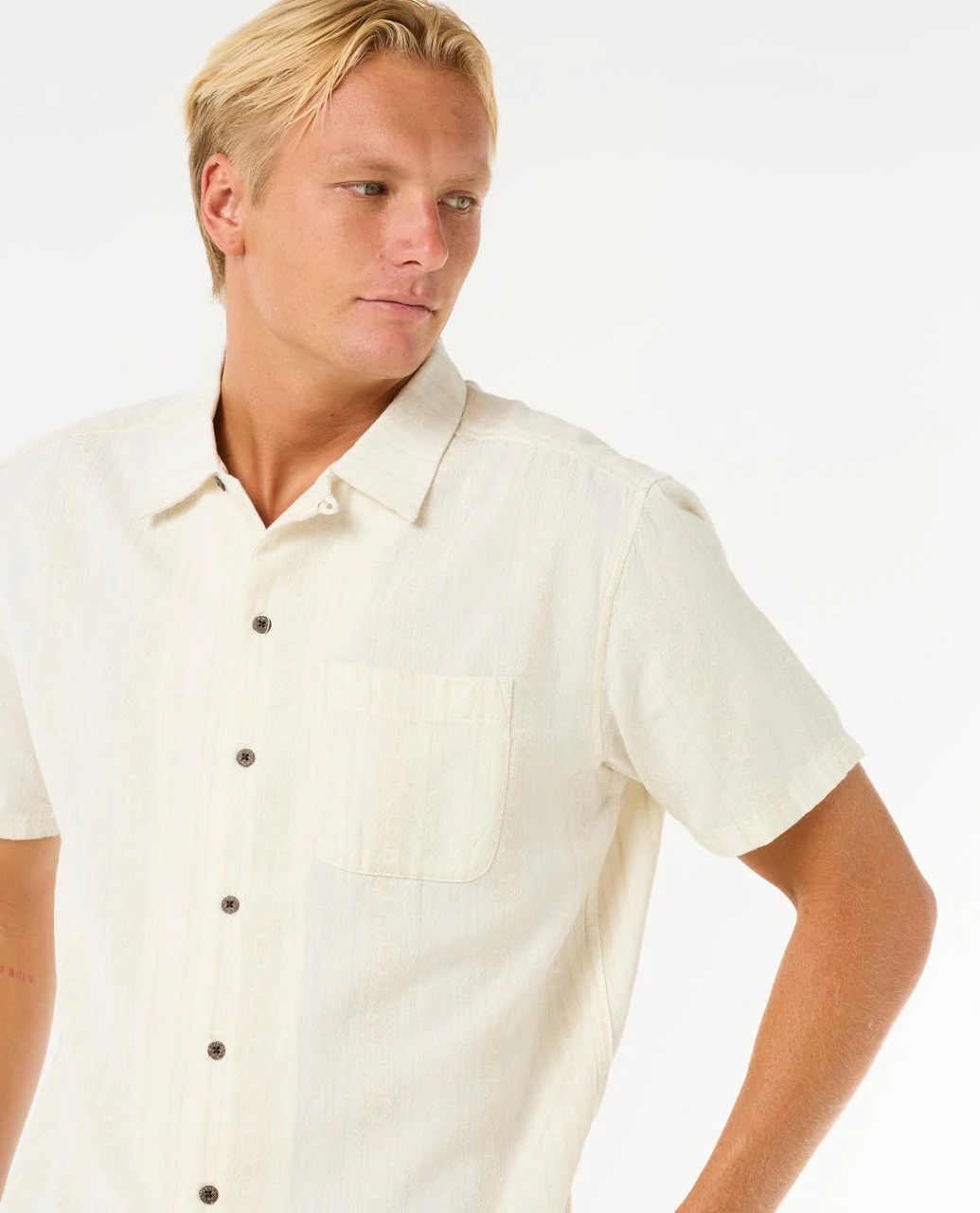 Raw Energy Stripe Short Sleeve Shirt - Image 6