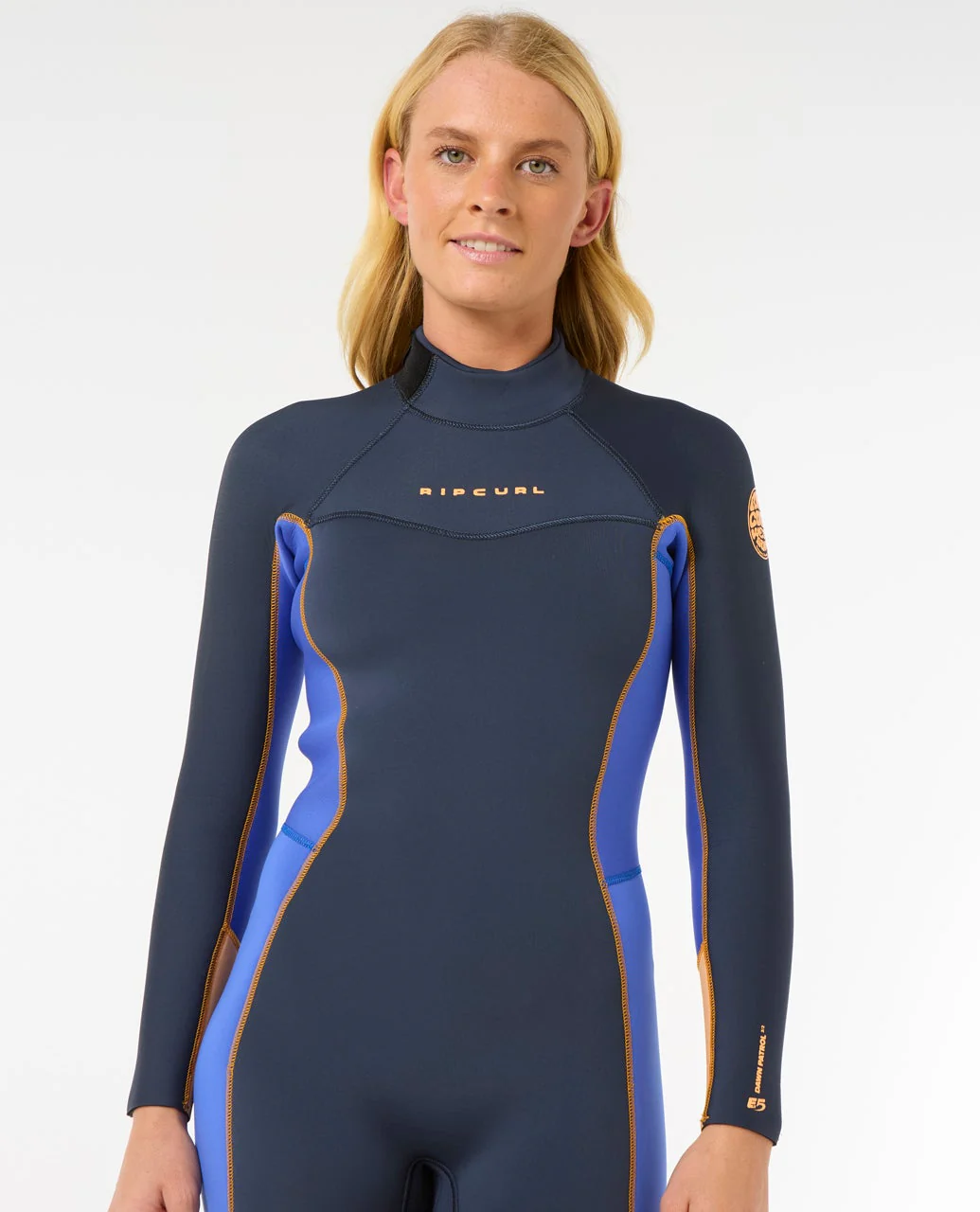 Womens Dawn Patrol 3/2 Back Zip Wetsuit - Image 6